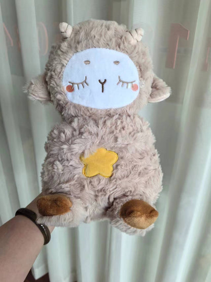 Sound Machine Soothe 'n Snuggle Otter Portable Plush Baby Toy with Sensory Details Music Lights & Rhythmic Breathing Motion